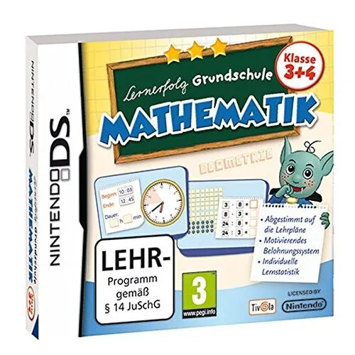 Nintendo DS - Lernerfolg Grundschule: Mathematik Klasse 3+4 DE/EN NEU & OVP