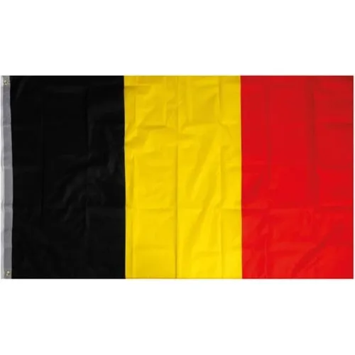 Supporter items Fahne - Belgien (WU90300) in gelb von Supporter items