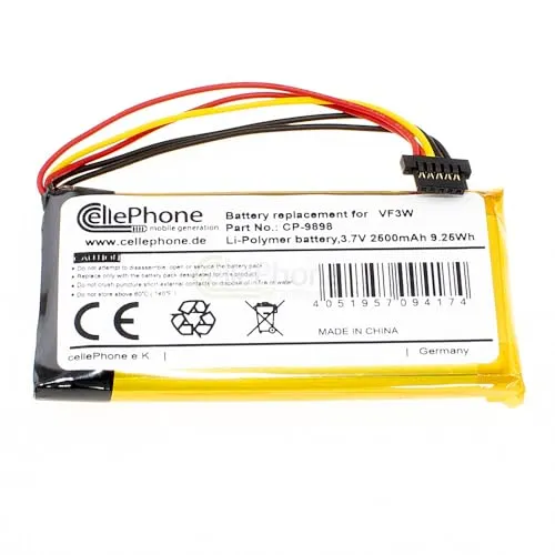 cellePhone Akku Li-Ion kompatibel mit Tomtom Rider 400 410 550 (Ersatz für VF3W)