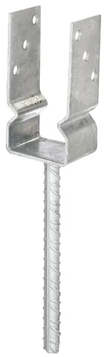 U-Pfostenträger/Riffelstahl Typ751feuerverzinkt zum Einbetonieren 71x150mm