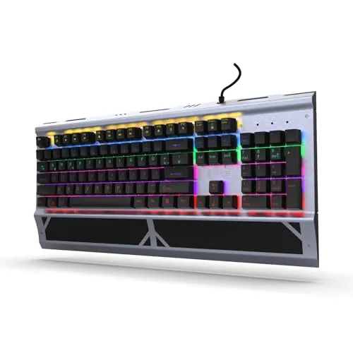Inca Ophira RGB Mechanical Gaming Keyboard (IKG-444) - Kabelgebundene Gaming-Tastatur mit RGB-Hintergrundbeleuchtung für ein beeindruckendes Spielerlebnis und präzise Eingaben.