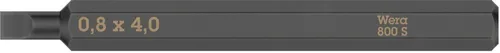 Wera Werk Bit 800 S 0,8x4,0x70 mm (einzeln) 05018140001 Bit