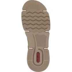 Rieker 45983-64 Damen Kurzstiefelette - Wanderschuhe mit antistress Sohle, flexible Passform dank Reißverschluss und elastischem Einsatz, modischer Animal-Print in taupe