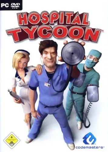 Hospital Tycoon (DVD-ROM) - PC Spiel für Simulation und Management, baue dein eigenes Krankenhaus und kümmere dich um die Patienten, USK: ab 6