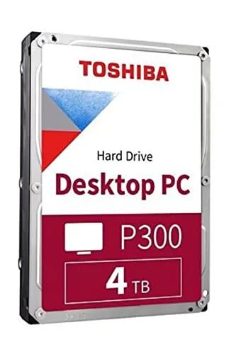 Toshiba 4TB P300 - 5400 RPM Festplatte mit 128MB Cache, ideal für Datenspeicherung und Backup-Lösungen