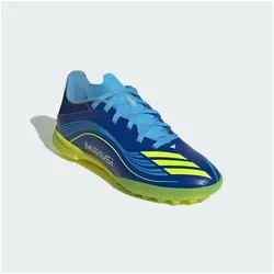 adidas Performance F50 Messi League TF VIS10N Kids blau, 37 1/3 - Kinder Fußballschuh - Hochwertige Fußballschuhe für Kinder mit Gummisohle für optimalen Halt auf Kunstrasen. Ideal für kleine Messi-Fans!