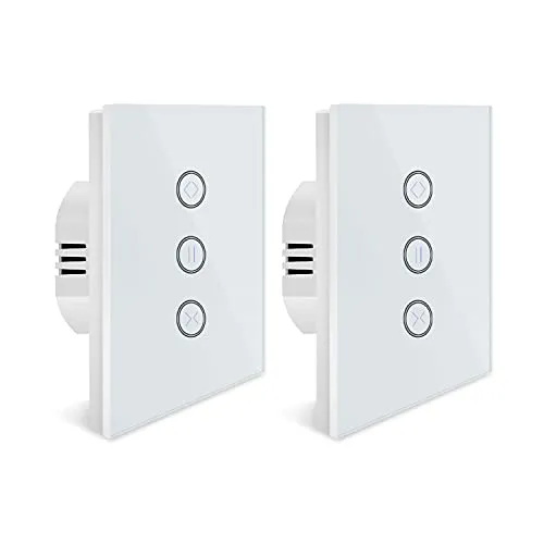 Alexa Rolladenschalter mit Touch Panel, 2er Pack