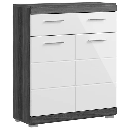 Lomadox Hochglanz Badezimmerschrank 74 cm