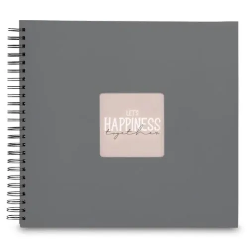 Hama Fine Art Spiral Steingrau 36x32 50 schwarze Seiten 9841 | 4007249098412