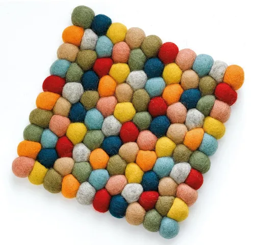 Cilio Topfuntersetzer Untersetzer Quadratisch 21x21cm Schafwolle Filz bis 100 Grad Cilio