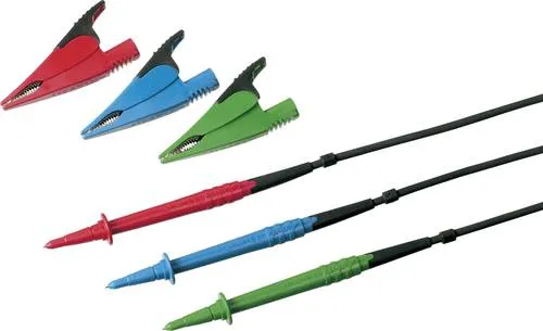 Fluke TL165X Standard-Messleitungssatz mit Alligatorklemmen - Zubehör für präzise Messungen, bietet hohe Strombelastbarkeit und flexible Silikon-Isolierung für optimale Sicherheit.