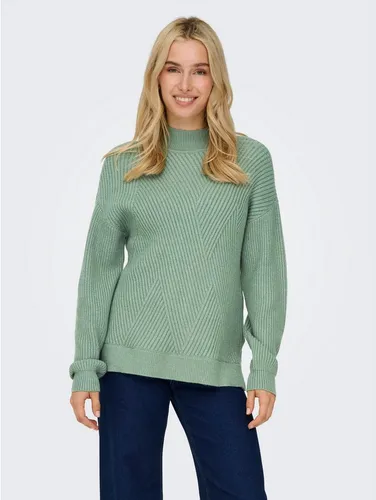 ONLY Strickpullover ONLNELI LS HIGHNECK RIB PULLOVER EX KNT