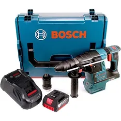 Bosch GBH 18V-26 F Akku Bohrhammer 18V - Akkuschrauber mit 2,6 Joule Schlagkraft, bürstenlosem Motor für hohe Langlebigkeit und KickBack Control für mehr Sicherheit. Ideal für präzises Bohren und Meißeln in verschiedenen Materialien.