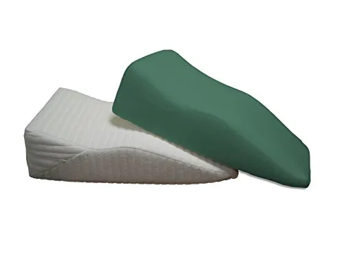 Dukal | Bezug für Beinruhekissen/Venenkissen | Maße: 40x70 cm | aus hochwertigem DOPPEL-Jersey | 100% Baumwolle | Farbe: Jade