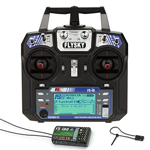 GoolRC Flysky FS i6 AFHDS 2A 2.4GHz 6CH System Fernsteuerung für RC Hubschrauber Segelflugzeug mit FS iA6 Empfänger