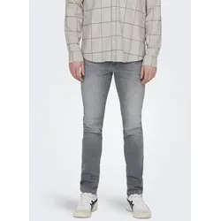ONLY & SONS Slim-fit-Jeans ONSLOOM SLIM LBD 8263 AZG DNM NOOS - Moderne Slim-fit-Jeans für Herren, elastischer Denim sorgt für Bewegungsfreiheit und der trendige Used-Look mit Destroyed-Elementen macht sie zum Style-Highlight.