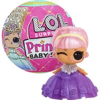 L.O.L. Surprise! Princess Baby Sisters - Farbwechsel-Puppe mit Überraschungen - Puppen: Entdecke die bezaubernde Farbwechsel-Puppe mit glitzerndem Prinzessinnenkleid und vielen süßen Überraschungen zum Auspacken!