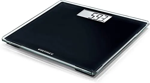 Soehnle Style Sense Compact 100 Digitalwaage - Digitale Personenwaage mit kompaktem Design, ideal für kleine Badezimmer. Die gut lesbare LCD-Anzeige und die hohe Tragkraft von 180 kg bieten Komfort und Sicherheit.