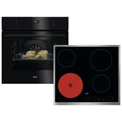 AEG AB11B1 Set Backofen BEK43511XB + Glaskeramikkochfeld NRN64A00XB