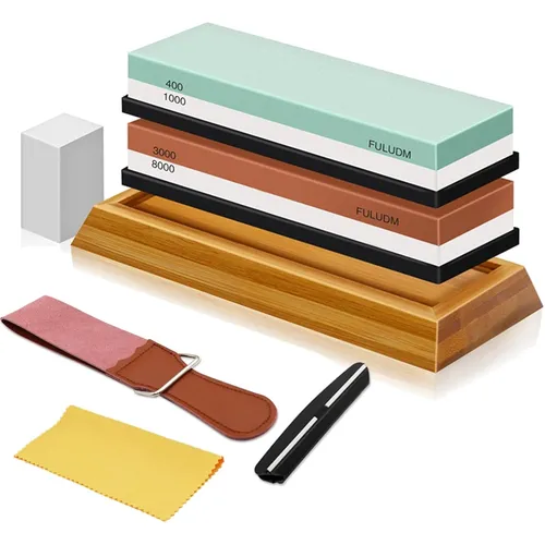 Praktischer Wetzstein für Messer – Doppelseitige Körnung für perfektes Schärfen