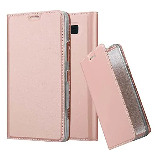 Cadorabo Hülle kompatibel mit Nokia Lumia 950 aus Premium Kunst Leder Flip Klappbare Stoßfeste Magnetische [Standfunktion] [Kartenfächern] Cover Hülle für Nokia Lumia 950 Tasche in Rosa