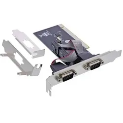 InLine® PCI Schnittstellenkarte, 2x RS232 seriell, CH351Q I/O-Karten / Frontpanel / Slotbleche