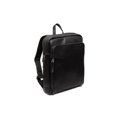 The Chesterfield Jasper Backpack - Stilvoller Rucksack für Laptop - Hochwertiger Rucksack aus Rindsleder in Schwarz, atmungsaktiv und verstellbar. Ideal für Unisex-Nutzung und perfekt für den täglichen Gebrauch.