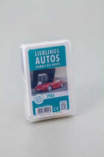 Auto Quartett 1986 Baujahr Geburtsjahr 39. Geburtstag Geschenk Spielkarten Neu