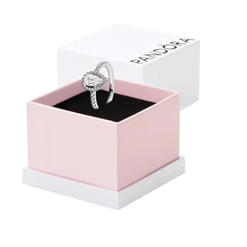 PANDORA Sterling Silver Cubic Zirconia Ring - Eleganter Damenring aus Sterlingsilber mit funkelnden Zirkonia, perfekt zum Stapeln und für jeden Anlass geeignet.