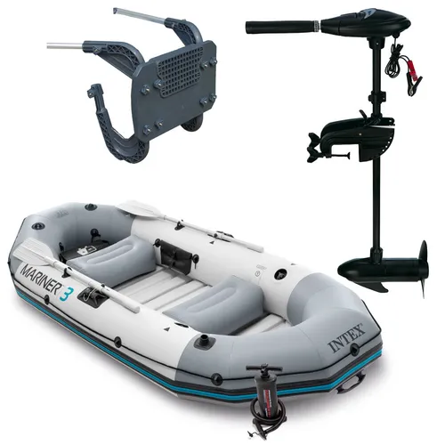 Intex Schlauchboot-Set Mariner 3 mit Außenbordmotor