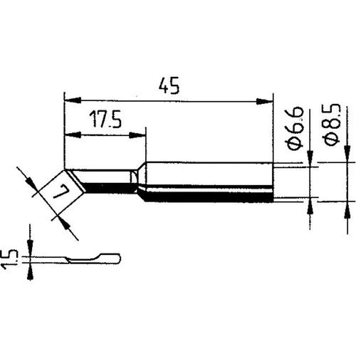 Ersa 0832AD Lötspitze angeschrägt von Ersa