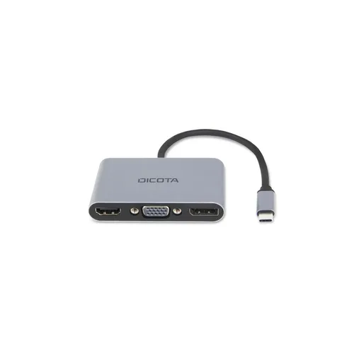Dicota USB-C Portable 5-in1 Docking Station 4K HDMI/DP PD - Weiteres Notebook-Zubehör mit 5 Anschlüssen, ermöglicht 4K Videoausgabe und schnelles Laden über USB-C, ideal für mobiles Arbeiten.
