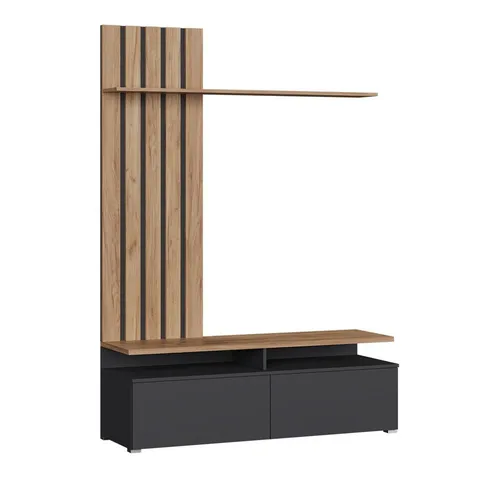 Vicco Wohnwand Harro, Goldkraft Eiche/Anthrazit von Vicco