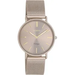 OOZOO Quarzuhr C20337 - Elegante Damenuhr mit Edelstahlarmband - Damenuhr mit elegantem Design, Quarz-Antrieb und spritzwassergeschütztem Mineralglas. Ideal für stilbewusste Frauen.