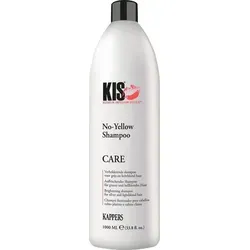 KIS Color No-Yellow Shampoo 1000 ml - Shampoo für graues und hellblondes Haar, neutralisiert Gelb- und Goldtöne für strahlenden Glanz und intensive Farbauffrischung.