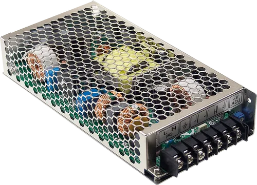 MW HRP-200-24 Schaltnetzteil 200 W 24 V 8,4 A - Industrie-Schaltnetzteil mit geschlossener Bauform, Kurzschluss- und Überspannungsschutz. Ideal für zuverlässige Stromversorgung in anspruchsvollen Umgebungen.