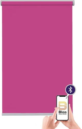 Elektrisches Rollo Las Vegas, sunlines, verdunkelnd, mit Bohren, freihängend, verschraubt, appgesteuert via Bluetooth, mit Motor und Akku, silberner Fallstab