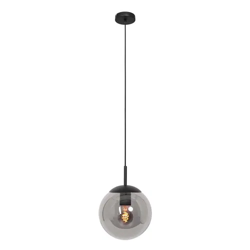Elegante Pendelleuchte aus Metall mit Rauchglas - Moderne Deckenlampe für das Esszimmer, höhenverstellbar und dimmbar für individuelle Lichtgestaltung. Stilvolles Design in Schwarz mit Rauchglas für eine gemütliche Atmosphäre.