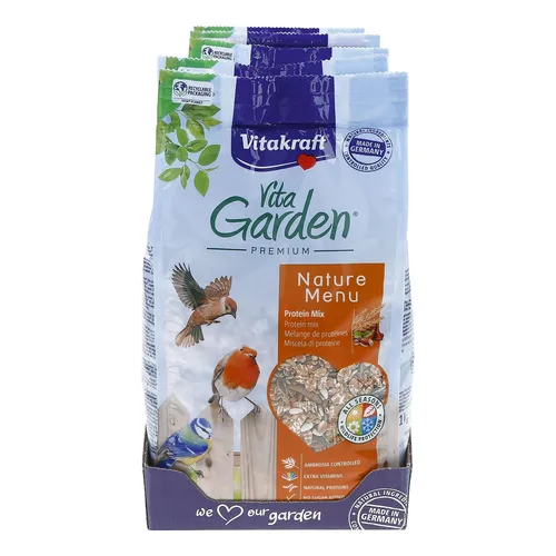 Vitakraft Vogelfutter VitaGarden Protein 1 kg, 5er Pack von Vitakraft