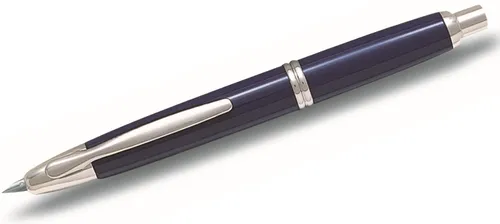 Pilot Pen Füllfederhalter Füllfederhalter Capless Rhodium M blau