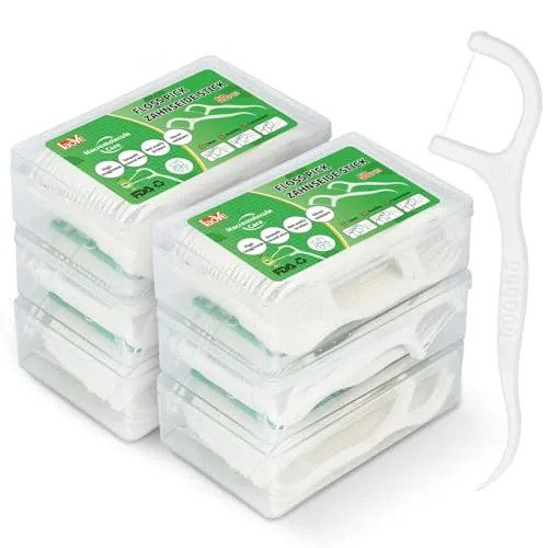 Stück Zahnseide Sticks Einwegzahnseide Dental Floss Zahnseidesticks mit Zahnstocher Zahnpflege Interdental Flosser Zahnseiden mit tragebarem Reiseetui