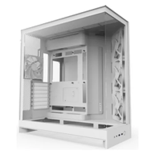 NZXT H9 Flow (2025) – Dual-Kammer ATX Mid-Tower Gehäuse mit optimalem Airflow - PC-Gehäuse mit einzigartigem Dual-Kammer-Design für verbessertes Kabelmanagement und thermische Leistung. Inklusive 4 vorinstallierten Lüftern für maximale Kühlung.