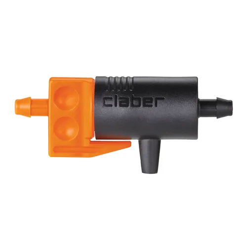 Claber Einstellbare Reihentropfer 0-6 l/h - Schlauchkupplungen, Anschlüsse & Ventile – Präzise Tropfbewässerung für optimale Pflanzenpflege, ideal für Gärten und Balkonpflanzen.