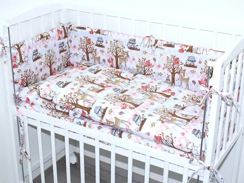 Primawela Beistellbett Baby Bettwäsche für Beistellbett mit Nestchen Spannbettlaken 6 teilig