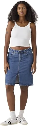 Levi's Damen Low Midirock Mosey Mid Stone Blue 27 von Levi's