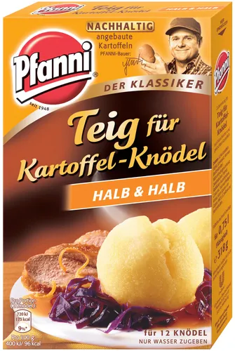 Pfanni Teig für Kartoffel Knödel Halb & Halb