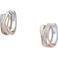 FAVS Creolen 89147468 aus 925er Silber - Elegante bicolor Creolen von FAVS aus hochwertigem 925er Silber, ideal für stilvolle Akzente im Alltag.