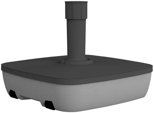 Sonnenschirmständer mit Rollen 3,5-5 cm - Stabiler Sonnenschirmständer für Durchmesser 3,5-5 cm, befüllbar mit bis zu 32 kg Sand oder 20 L Wasser, mit praktischen Rollen und integriertem Griff für einfache Mobilität.
