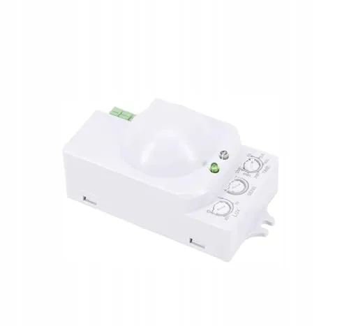 Bemko Bewegungsmelder mit Hochfrequenz-Radar, 360° Erfassungswinkel, 12 Meter Reichweite, Weiß, B52-SES71WH