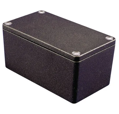 Hammond Electronics Montagedose Aluminium-Gehäuse IP66 Serie 1550Z 1550Z104BK - Robustes Aluminium-Gehäuse 64 x 58 x 35 mm, ideal für den professionellen Einsatz. Schützt Ihre Elektronik zuverlässig vor Witterungseinflüssen.